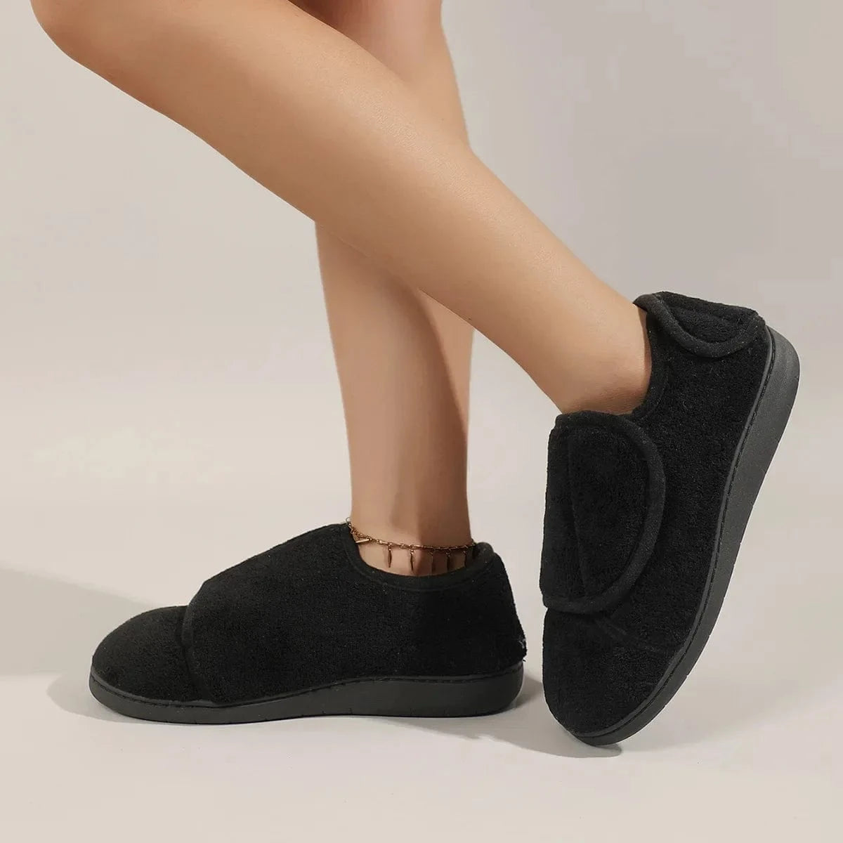 Chausson Orthopédique en Fourrure Moelleuse Unisexes