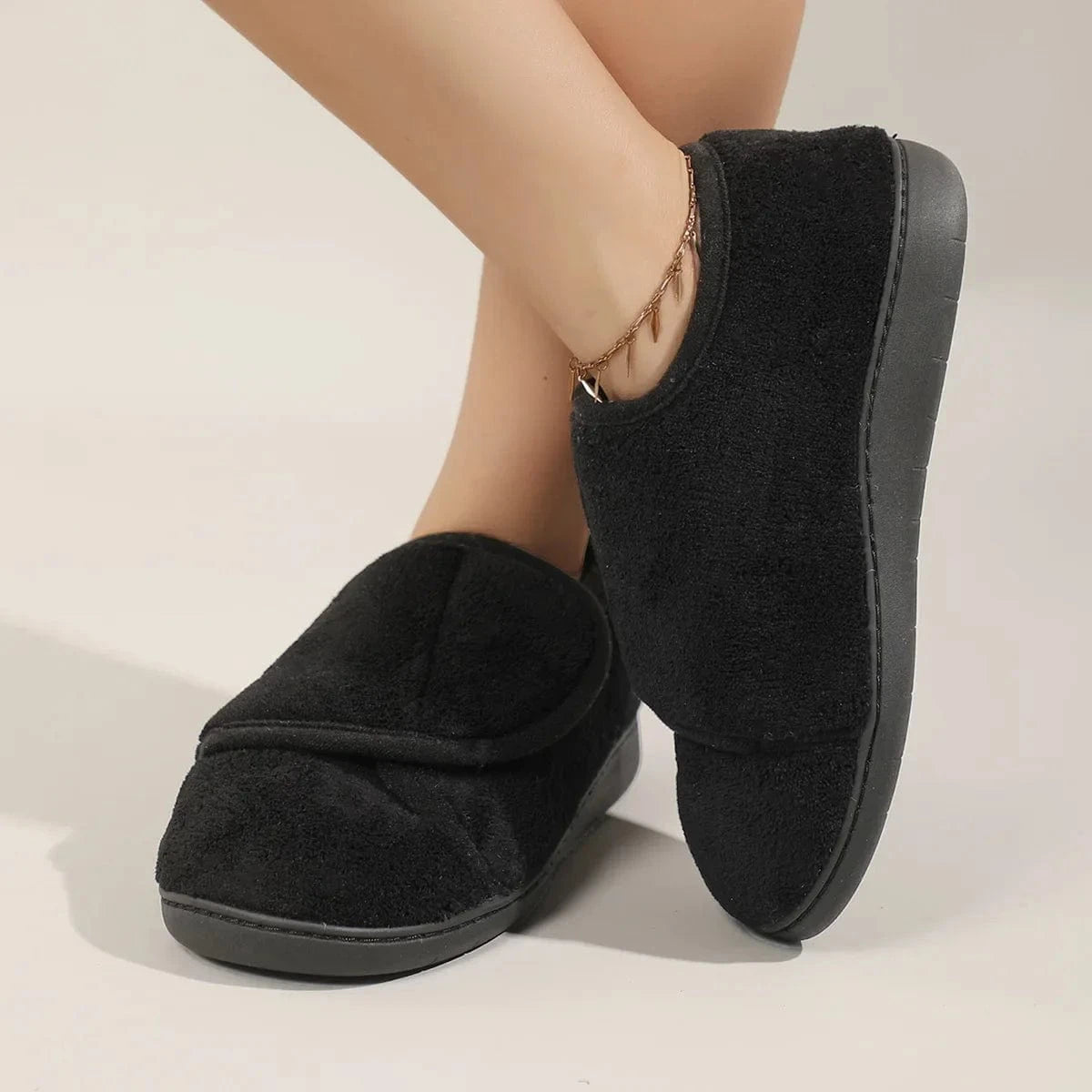 Chausson Orthopédique en Fourrure Moelleuse Unisexes