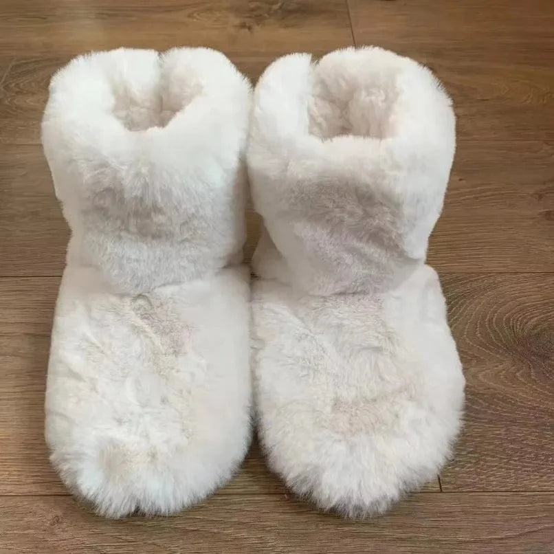 Chausson Orthopédique Femme Épais avec Intérieur en Fourrure