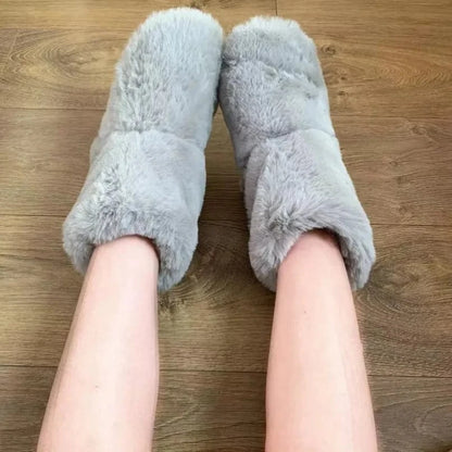 Chausson Orthopédique Femme Épais avec Intérieur en Fourrure