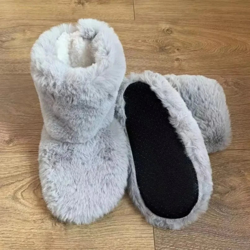 Chausson Orthopédique Femme Épais avec Intérieur en Fourrure