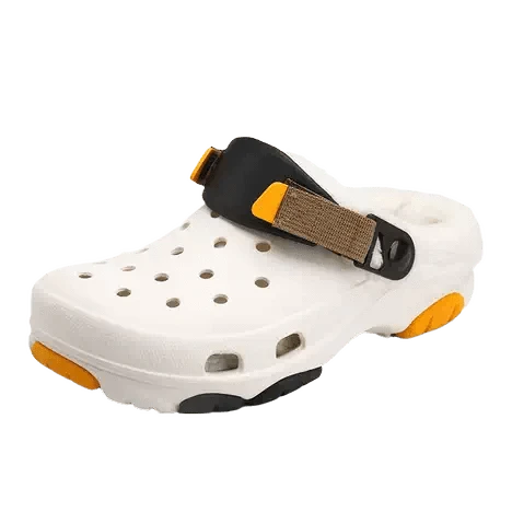 Chausson Orthopédique Homme Léger avec des Trous et Intérieur en Fausse Fourrure