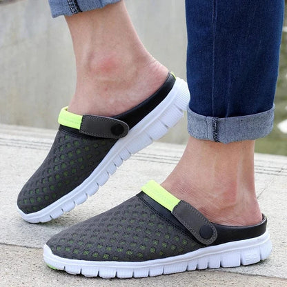 Chausson Orthopédique Vert et Gris pour Homme