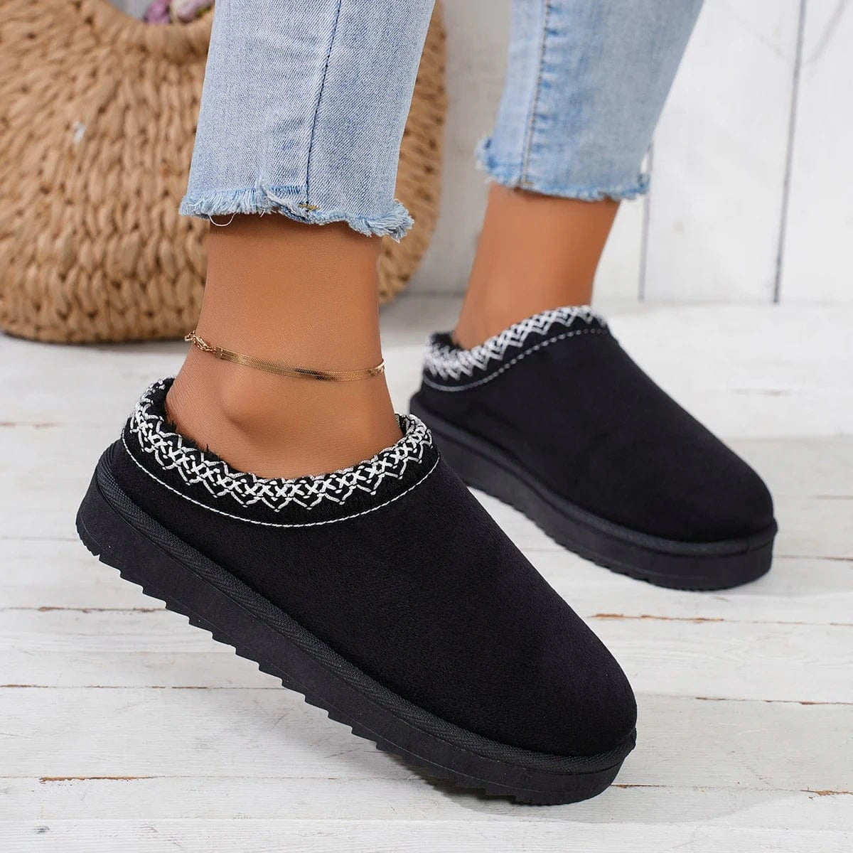 Chaussons Orthopédique à Semelle Compensée
