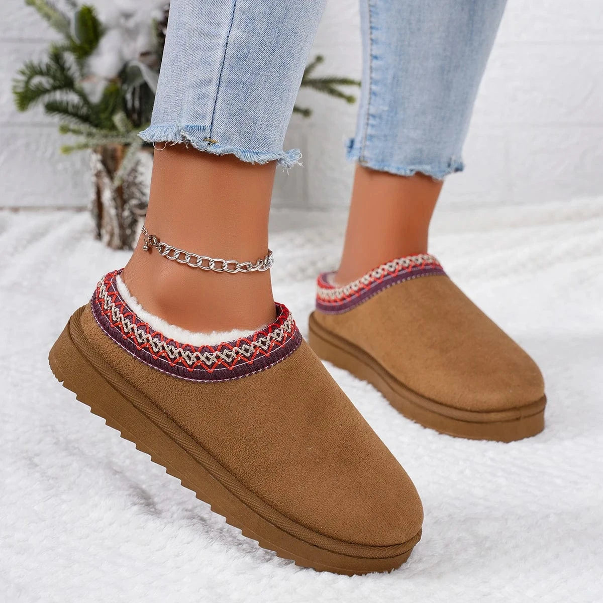 Chaussons Orthopédique à Semelle Compensée