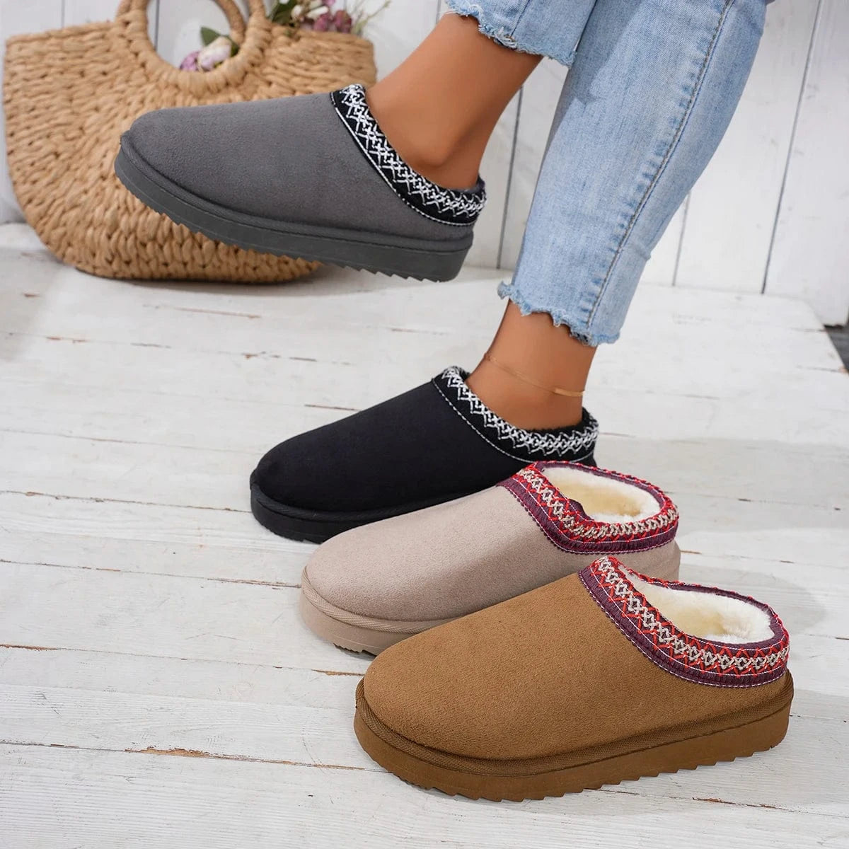 Chaussons Orthopédique à Semelle Compensée