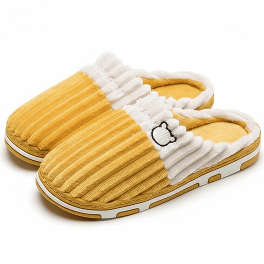 Chaussons Orthopédique de Maison en Fourrure pour Femme