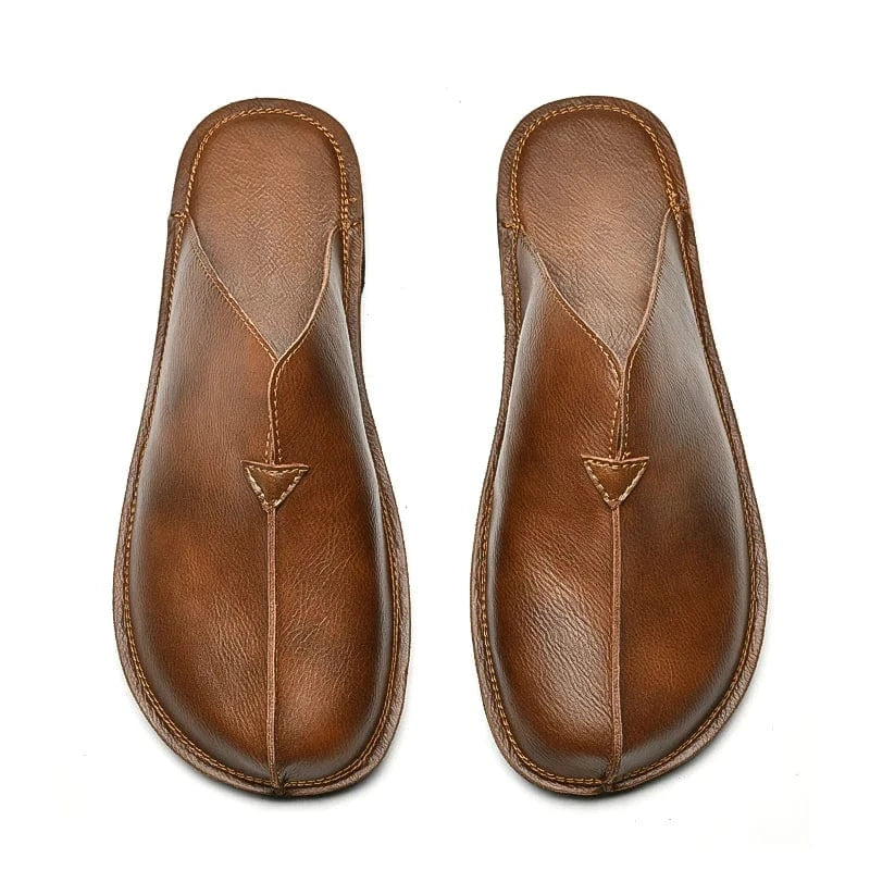Chaussons Orthopédique en Cuir pour Homme