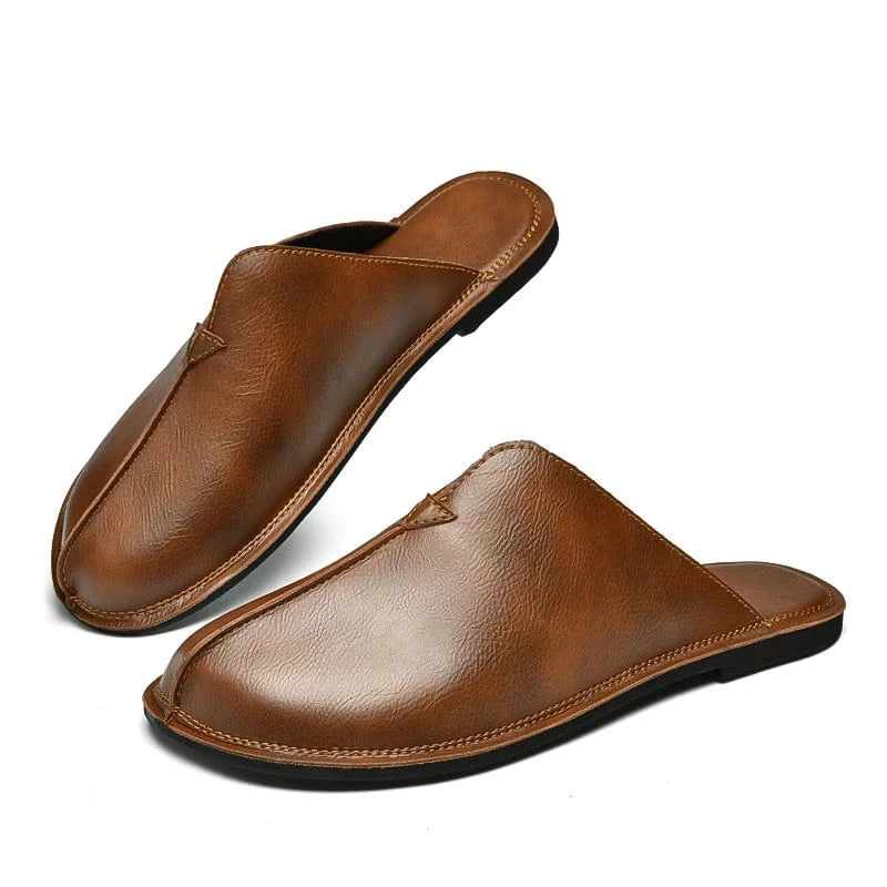 Chaussons Orthopédique en Cuir pour Homme