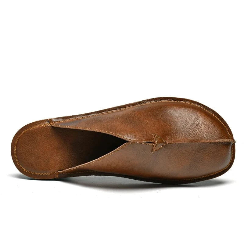 Chaussons Orthopédique en Cuir pour Homme
