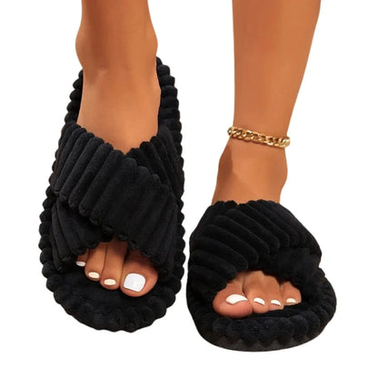 Chaussons Orthopédique en Velours Femme