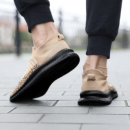 Chaussure Orthopédique Homme Respirante en Maille Marron