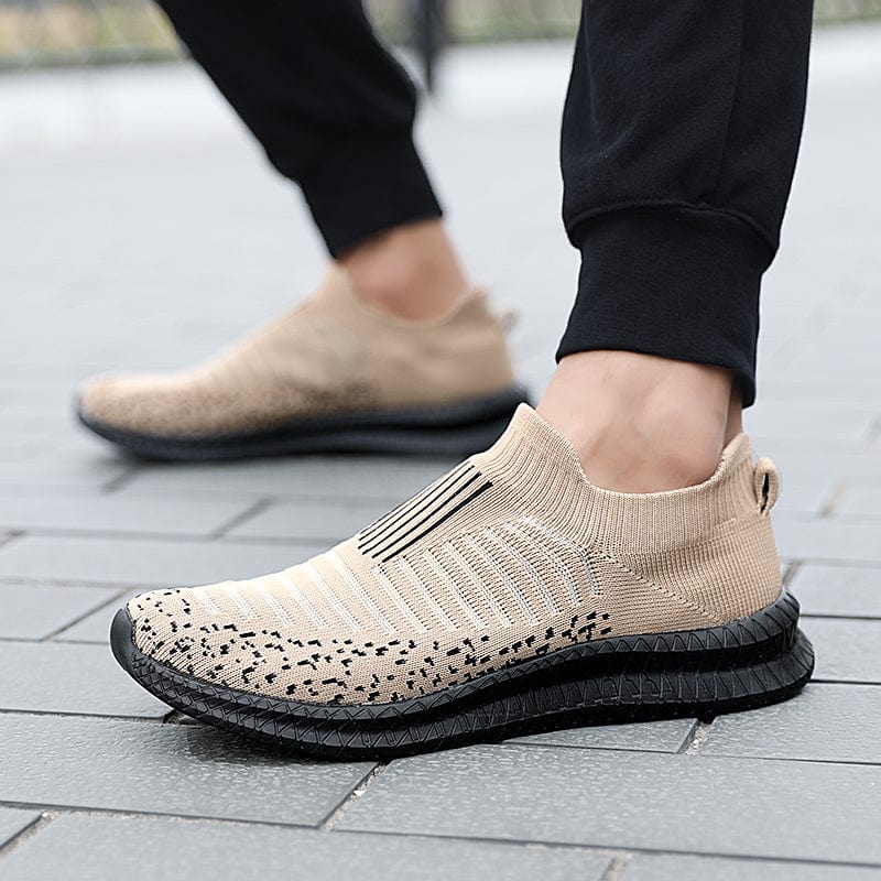 Chaussure Orthopédique Homme Respirante en Maille Marron