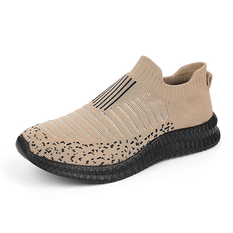 Chaussure Orthopédique Homme Respirante en Maille Marron