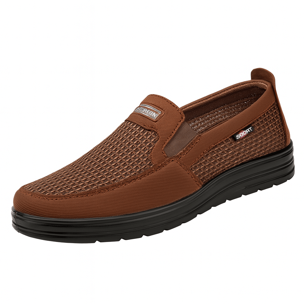Chaussure Orthopédique Homme Respirante Et Durable Marron