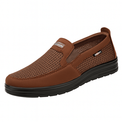 Chaussure Orthopédique Homme Respirante Et Durable Marron