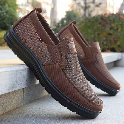 Chaussure Orthopédique Homme Respirante Et Durable Marron