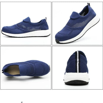 Chaussure Orthopédique Homme Robuste Et Durable Bleue