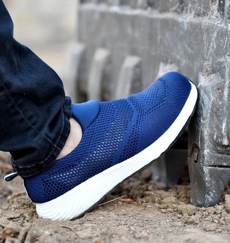 Chaussure Orthopédique Homme Robuste Et Durable Bleue