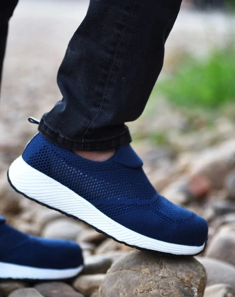 Chaussure Orthopédique Homme Robuste Et Durable Bleue