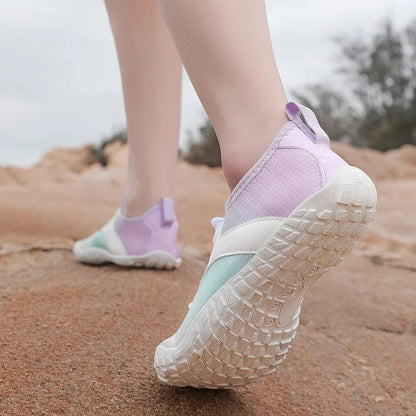 Chaussures Orthopédiques Blanches à Lacets pour Femme