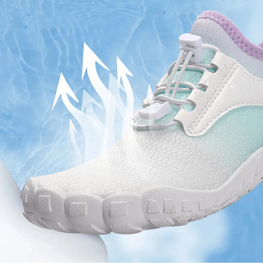 Chaussures Orthopédiques Blanches à Lacets pour Femme