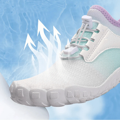 Chaussures Orthopédiques Blanches à Lacets pour Femme