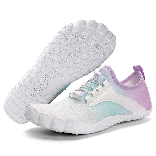 Chaussures Orthopédiques Blanches à Lacets pour Femme