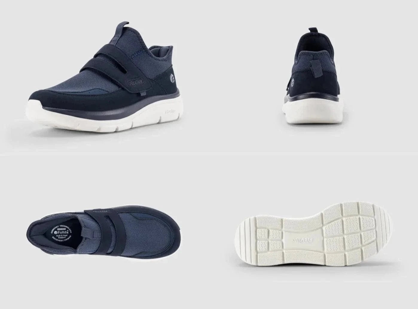 Chaussures Orthopédiques Bleues pour Homme