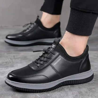 Chaussures Orthopédiques Noires Chic pour Hommes