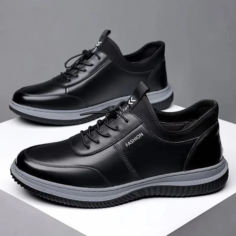 Chaussures Orthopédiques Noires Chic pour Hommes
