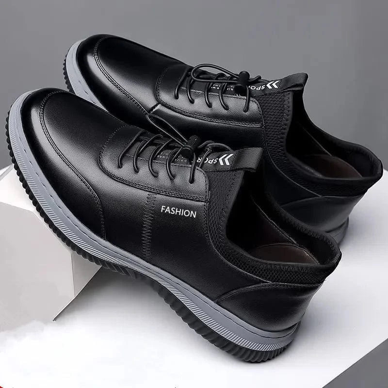 Chaussures Orthopédiques Noires Chic pour Hommes