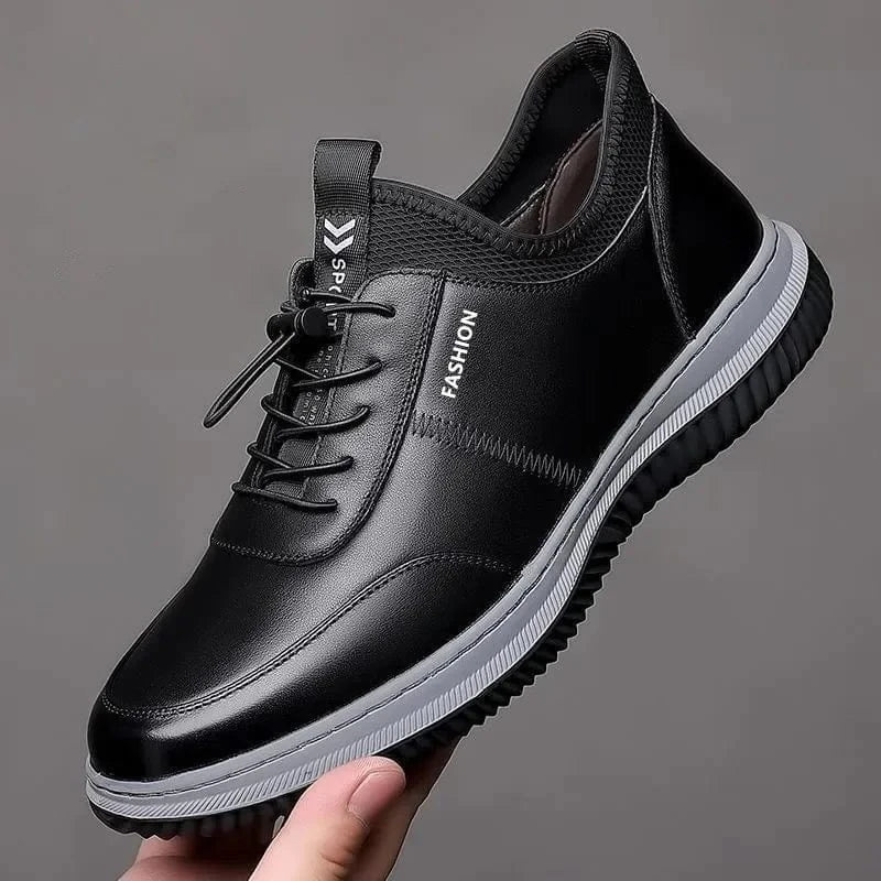 Chaussures Orthopédiques Noires Chic pour Hommes