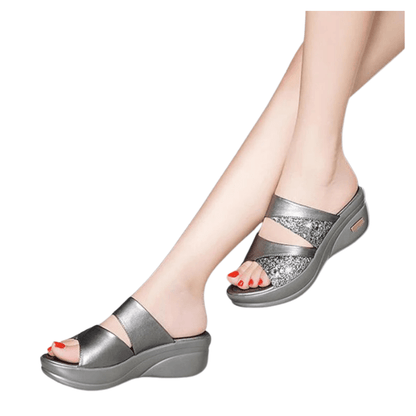 Claquette Orthopédique Femme à Talon Haut