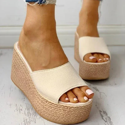 Claquette Orthopédique Femme avec Semelle Compensée