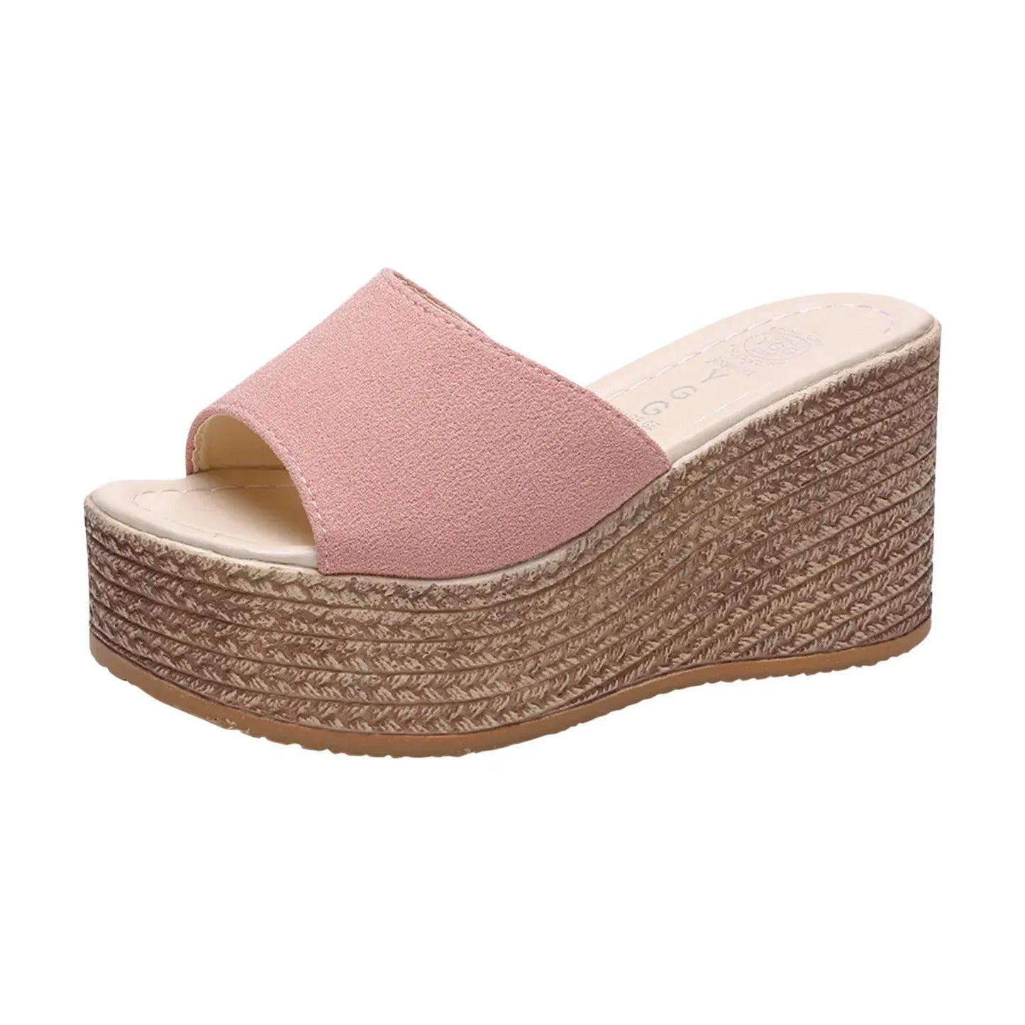 Claquette Orthopédique Femme avec Talon Compensé