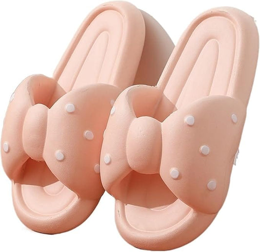 Claquette Orthopédique Femme Chic avec un Nœud Papillon