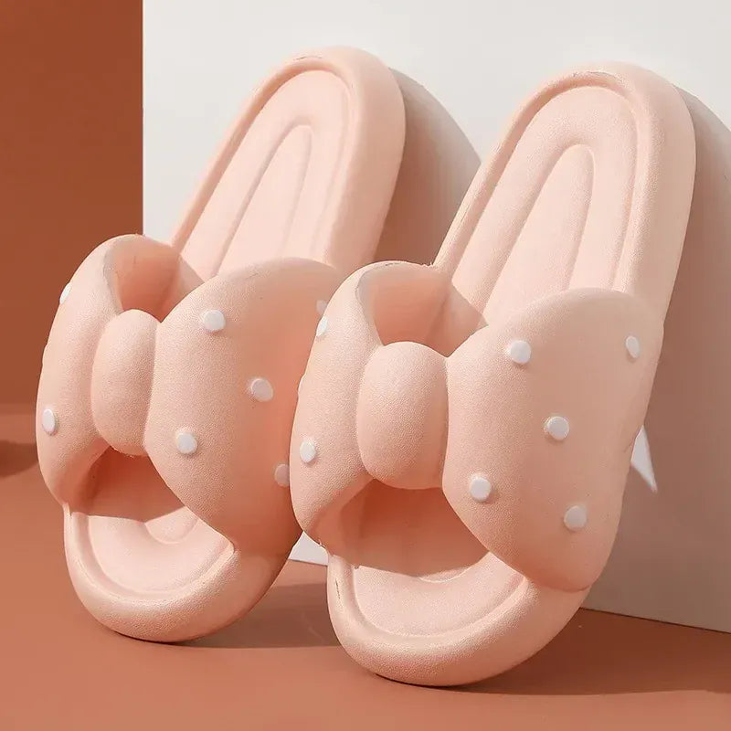Claquette Orthopédique Femme Chic avec un Nœud Papillon