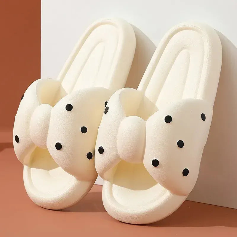 Claquette Orthopédique Femme Chic avec un Nœud Papillon