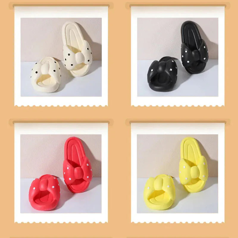 Claquette Orthopédique Femme Chic avec un Nœud Papillon