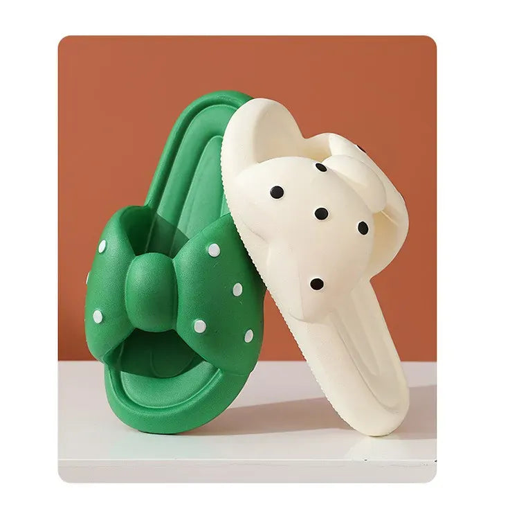 Claquette Orthopédique Femme Chic avec un Nœud Papillon