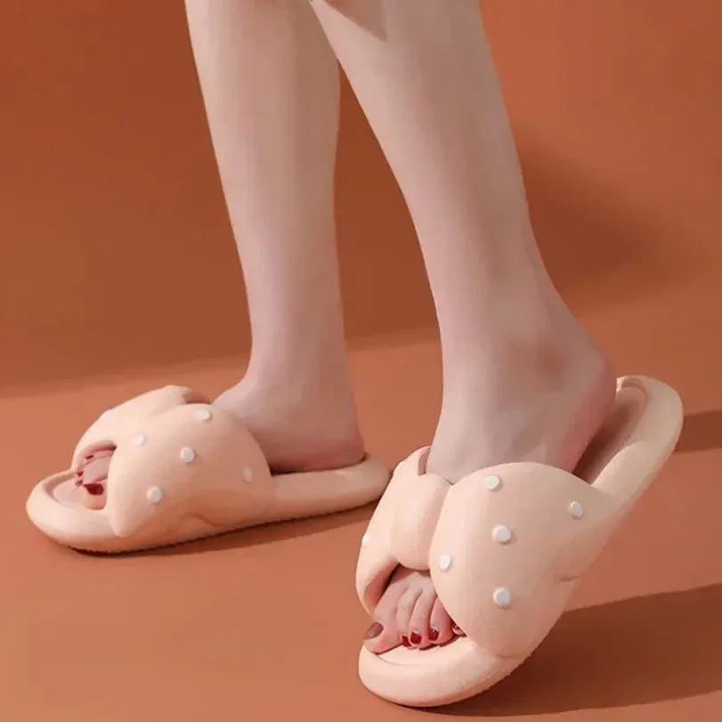 Claquette Orthopédique Femme Chic avec un Nœud Papillon