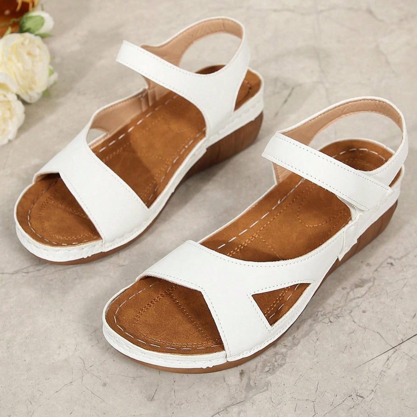 Claquette Orthopédique Femme en Simili Cuir Souple