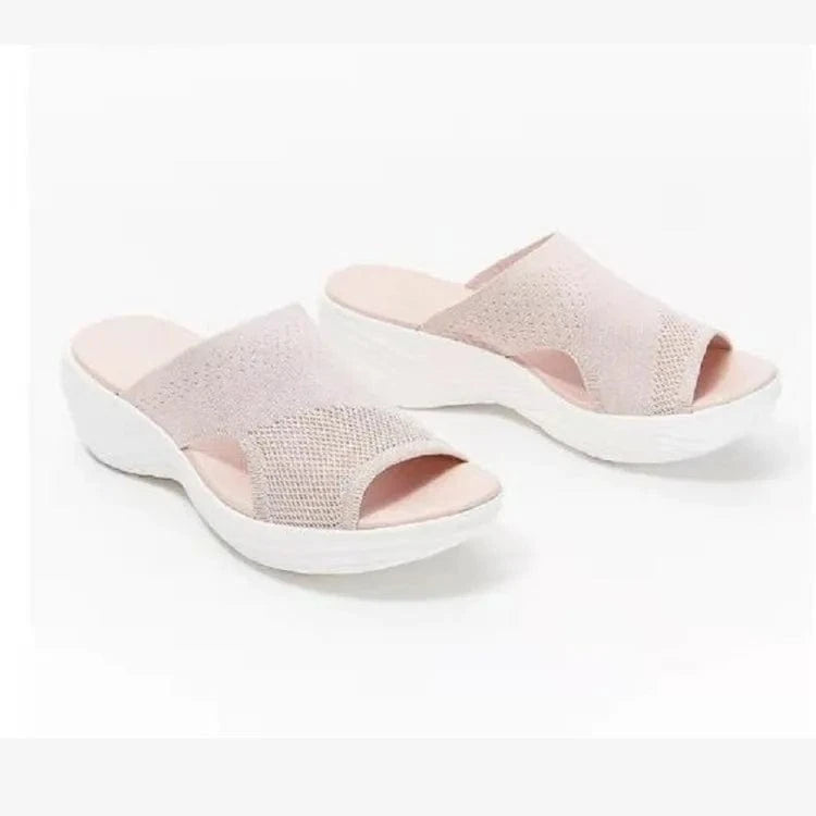 Claquette Orthopédique Femme Rose et Extensible