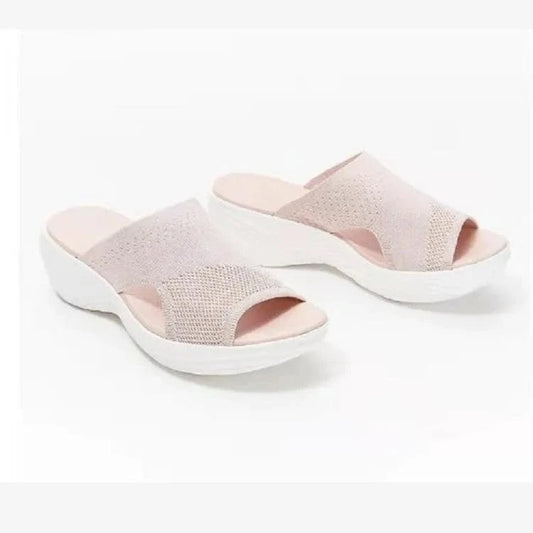 Claquette Orthopédique Femme Rose et Extensible