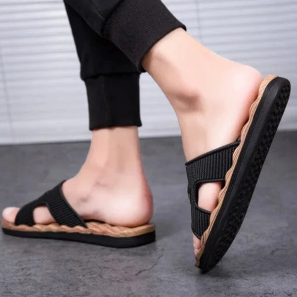 Claquette Orthopédique Homme avec Semelle Ondulée