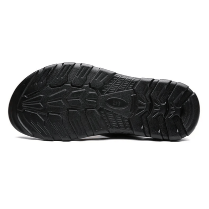 Claquette Orthopédique Homme en Cuir Aspect Luxueux