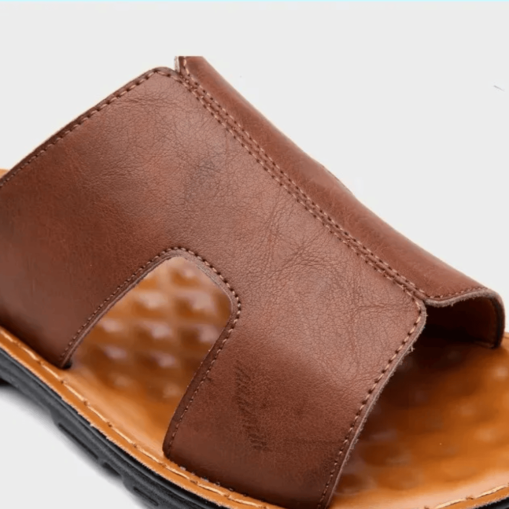 Claquette Orthopédique Homme en Cuir Responsable