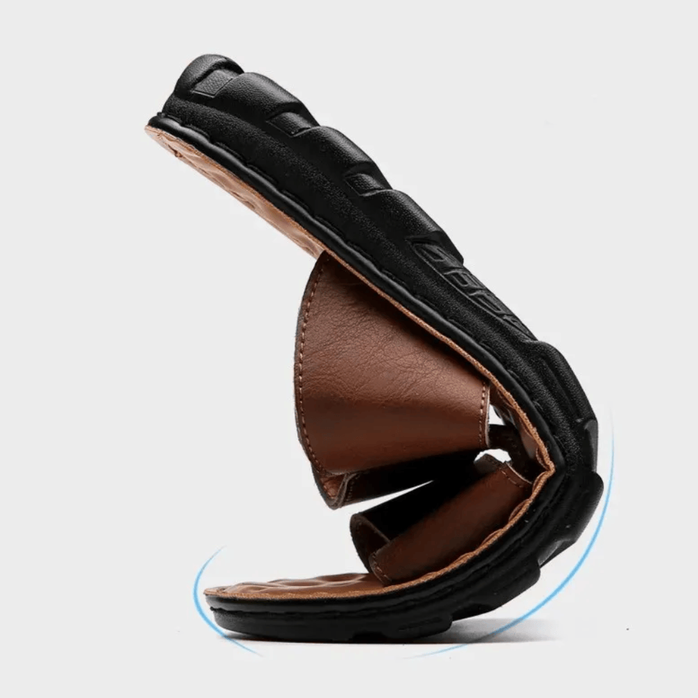 Claquette Orthopédique Homme en Cuir Responsable