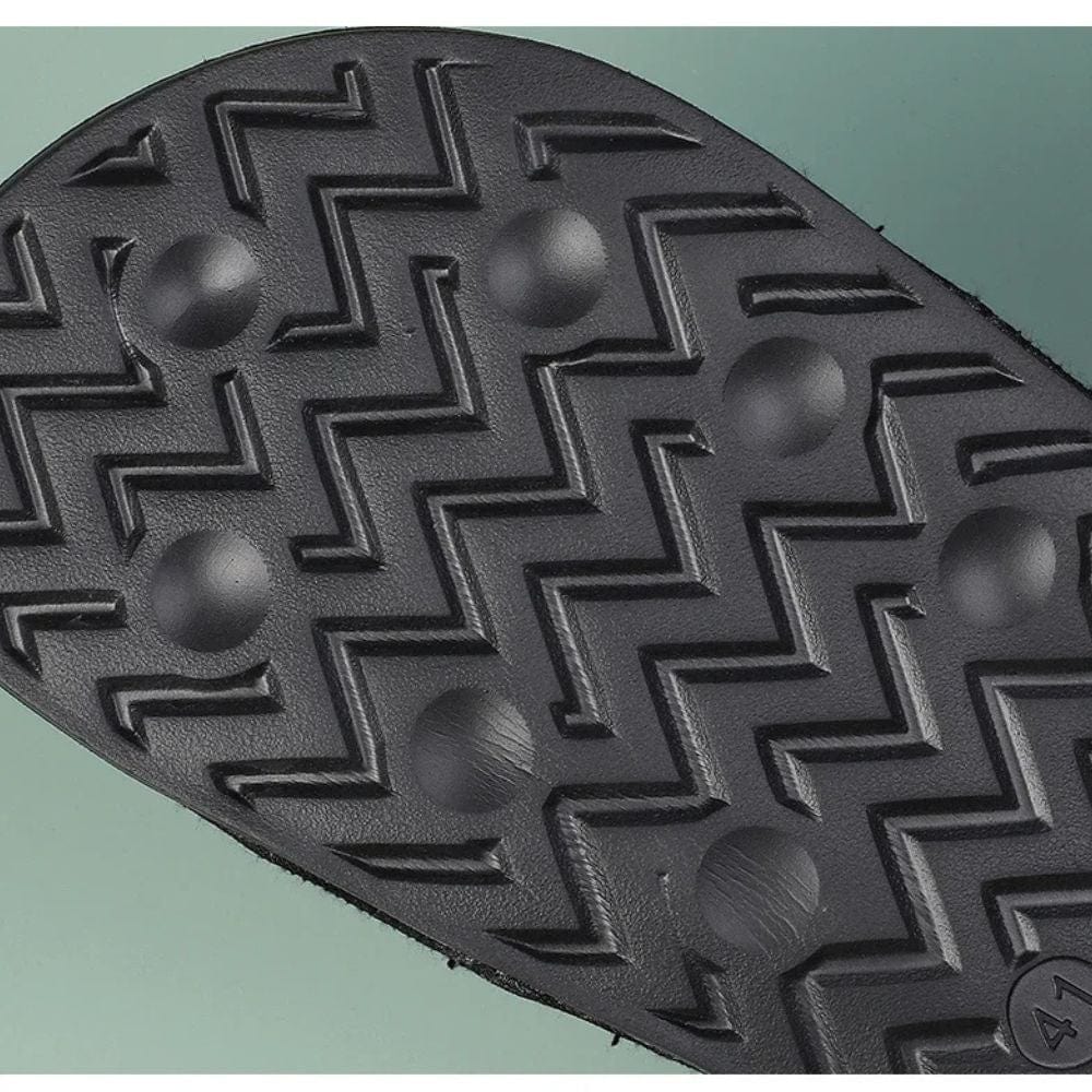 Claquette Orthopédique Homme en Similicuir avec Des Motifs
